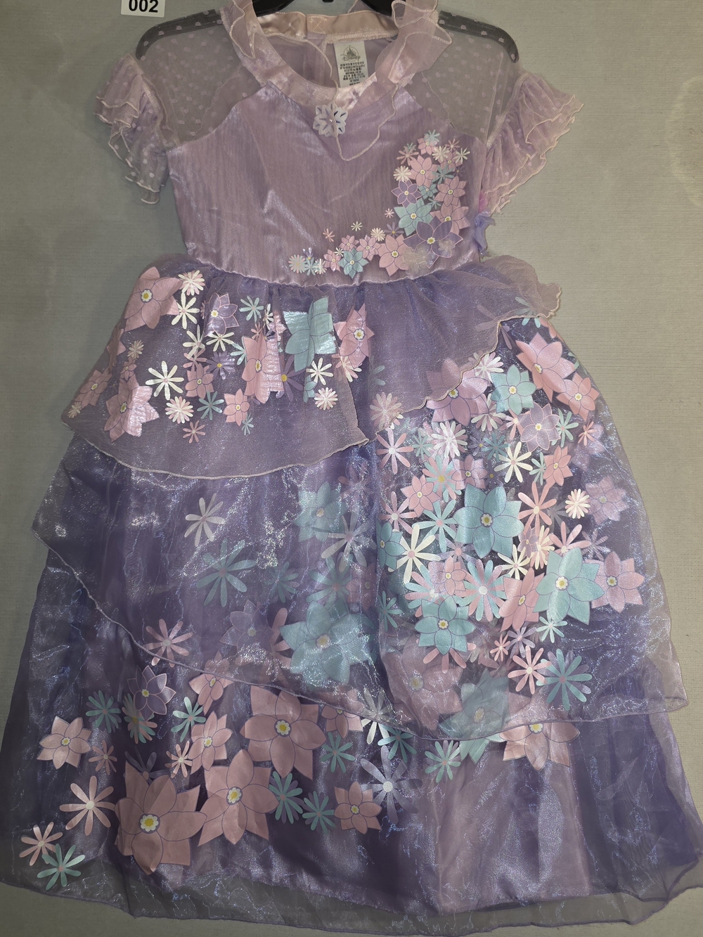 Disney Encanto Isabela Purple Floral Layered Dress